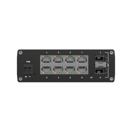 Teltonika TSW212 - Switch - Managed - 8 x 10 / 100 / 1000 + 2 x SFP - DIN rail mountable, surface-mountable - 3