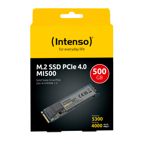 Intenso MI500 - SSD - 500 GB - internal - M.2 2280 - PCIe 4.0 x4 (NVMe) - 3