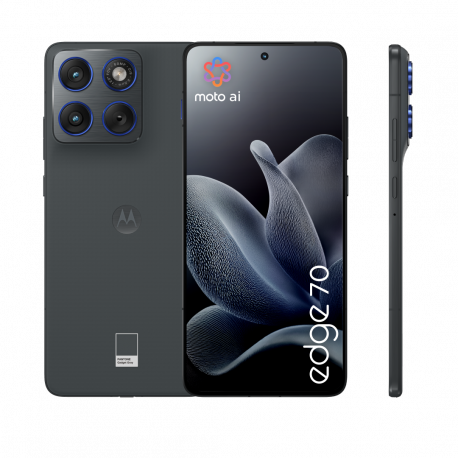 Motorola Edge 70 - 5G smartphone - dual-SIM - RAM 12 GB  /  Internal Memory 512 GB - pOLED display - 6.67" - 2712 x 1220 pixels (120 Hz) - 3x rear cameras 50 MP, 50 MP - front camera 50 MP - pantone gadget grey - 3