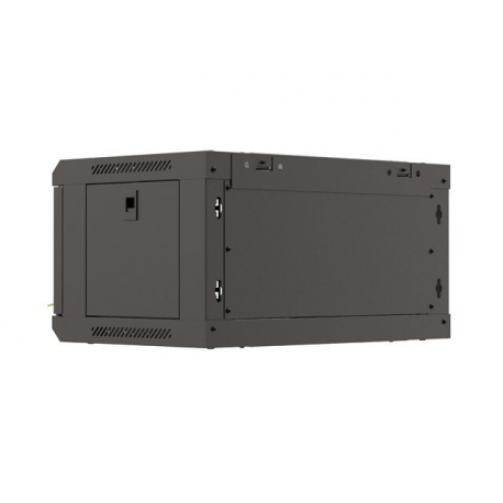 LANBERG rack cabinet 19inch 4u/540x350 wall-mount flat pack with glass door black - 8