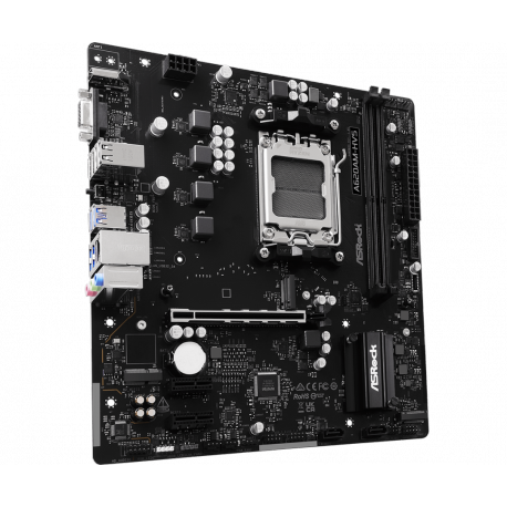 ASRock A620AM-HVS - Motherboard - micro ATX - Socket AM5 - AMD A620A Chipset - USB 3.2 Gen 1, USB-C 3.2 Gen 1 - Gigabit LAN - onboard graphics (CPU required) - HD Audio (8-channel) - 0