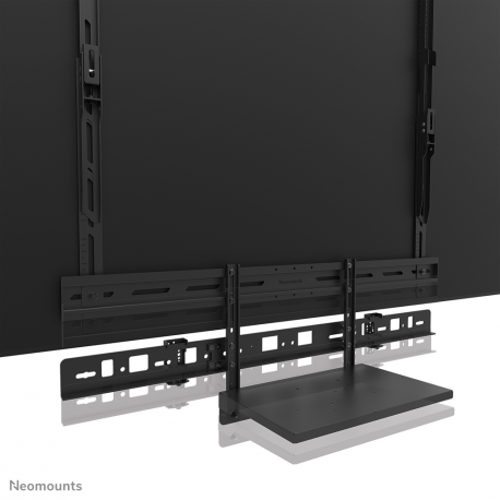 Neomounts AV60-500BL - Mounting kit (mount bracket, laptop shelf) - for video bar / laptop - universal - black - screen size: 43"-110" - VESA-mountable - 8