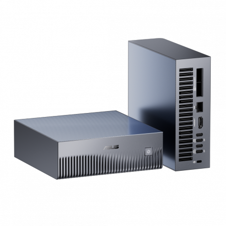 ASUS Ascent GX10 - Barebone - mini PC 1 x ARM9 v9.2-A - RAM 128 GB - SSD 1 TB - Blackwell Tensor Core - Gigabit Ethernet, 2.5 Gigabit Ethernet, 5 Gigabit Ethernet, 10 Gigabit Ethernet, Bluetooth 5.4, IEEE 802.11ax (Wi-Fi 6), IEEE 802.11be (Wi-Fi 7) - stellar grey - 1