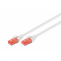 DIGITUS Professional - Patch cable - RJ-45 (M) to RJ-45 (M) - 5 m - UTP - CAT 6e - halogen-free, molded, snagless - white