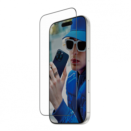 PanzerGlass - Screen protector for mobile phone - ultra-wide fit with FASTFIT IN-A-BOX - glass - frame colour black - for Apple iPhone 17 Pro - 0