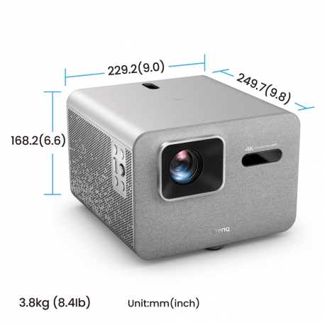 BenQ TK705STi - DLP projector - LED - 3000 ANSI lumens - 3840 x 2160 - 16:9 - short-throw fixed lens - 802.11a / b / g / n / ac / ax wireless  /  Bluetooth 5.2 - 2