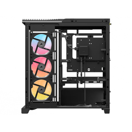 CORSAIR iCUE LINK FRAME 4500X LX-R RGB - Mid tower - extended ATX - windowed side panel (tempered glass) - no power supply (ATX) - black - USB / Audio - 1
