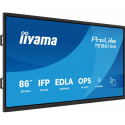 iiyama ProLite TE8615A-B1AG - 86" Diagonal Class (85.6" viewable) LED-backlit LCD display - interactive digital signage - with touchscreen (multi touch)  /  8-microphone array  /  optional slot-in PC capability - 4K UHD (2160p) 3840 x 2160 - black (bezel), matte finish - with iiyama WiFi module (OWM002)