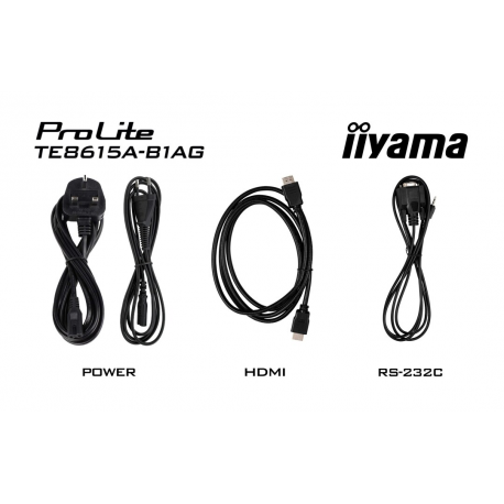 iiyama ProLite TE8615A-B1AG - 86" Diagonal Class (85.6" viewable) LED-backlit LCD display - interactive digital signage - with touchscreen (multi touch)  /  8-microphone array  /  optional slot-in PC capability - 4K UHD (2160p) 3840 x 2160 - black (bezel), matte finish - with iiyama WiFi module (OWM002) - 19