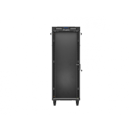 Lanberg FF01 series - rack - 600 x 1000, flat pack, with glass door, LCD - 32U - 7
