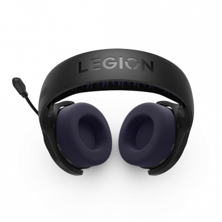 Lenovo Legion H410 - Headset - full size - Bluetooth / 2.4 GHz radio frequency - wireless - black, purple - 5