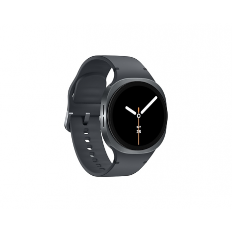 Samsung Galaxy Watch8 - 40 mm - graphite - smart watch with sport band - rubber - graphite - band size: S/M - display 1.34" - 32 GB - NFC, Bluetooth, Wi-Fi - 30 g - 2