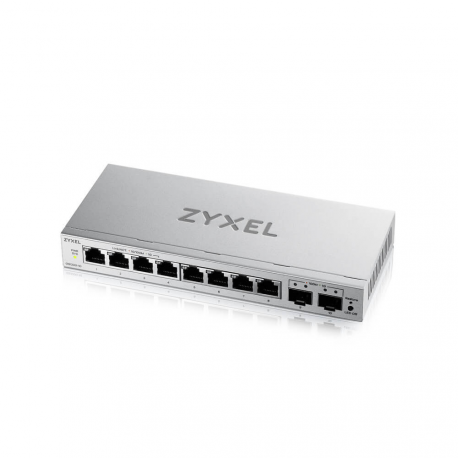 Zyxel GS1200v3 Series GS1200-10v3 - Switch - Managed - 8 x 10 / 100 / 1000 + 2 x Gigabit SFP - desktop - 0