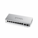 Zyxel GS1200v3 Series GS1200-10v3 - Switch - Managed - 8 x 10 / 100 / 1000 + 2 x Gigabit SFP - desktop