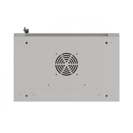 Lanberg WF03 Series - Rack cabinet - 540 x 350, flat pack, with glass door - wall mountable - grey, RAL 7035 - 4U - 19" - 10