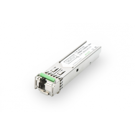 DIGITUS Professional DN-81004-01 - SFP (mini-GBIC) transceiver module - GigE - 1000Base-LX, 1000Base-BiDi - LC single-mode - up to 20 km - 1550 (TX)  /  1310 (RX) nm - 0