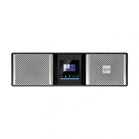 Eaton 9PX G2 9PX5KIRTNG2 - UPS (rack-mountable  /  external) - AC 200 / 208 / 220 / 230 / 240 V - 5000 Watt - 5000 VA - 1-phase - 5 Ah - Ethernet 10 / 100 / 1000, RS-232, USB - output connectors: 13 - PFC - 3U - 19" - black, silver - 0
