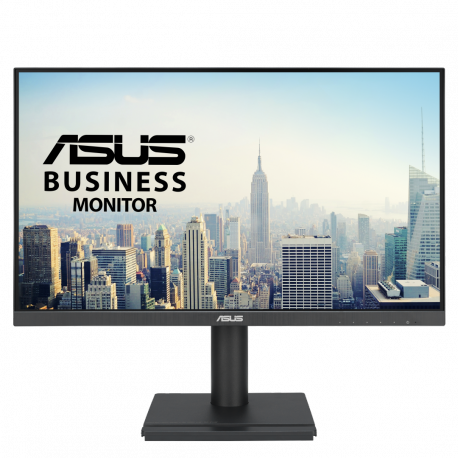ASUS VA24DQFS - LED monitor - 24" (23.8" viewable) - 1920 x 1080 Full HD (1080p) @ 100 Hz - IPS - 300 cd / m² - 1000:1 - 1 ms - HDMI, VGA, DisplayPort - speakers - black - 0