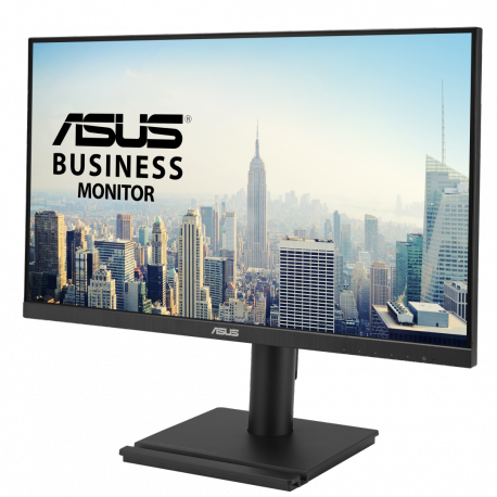 ASUS VA24DQFS - LED monitor - 24" (23.8" viewable) - 1920 x 1080 Full HD (1080p) @ 100 Hz - IPS - 300 cd / m² - 1000:1 - 1 ms - HDMI, VGA, DisplayPort - speakers - black - 4
