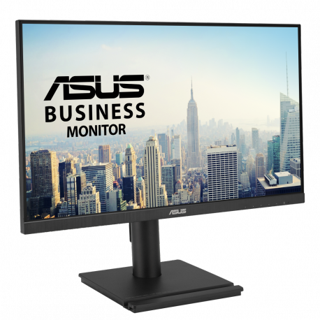 ASUS VA24DQFS - LED monitor - 24" (23.8" viewable) - 1920 x 1080 Full HD (1080p) @ 100 Hz - IPS - 300 cd / m² - 1000:1 - 1 ms - HDMI, VGA, DisplayPort - speakers - black - 5