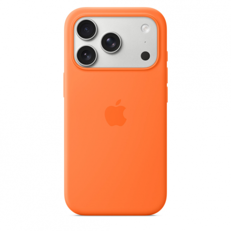 Apple - Back cover for mobile phone - MagSafe compatibility - silicone - orange - for iPhone 17 Pro - 1