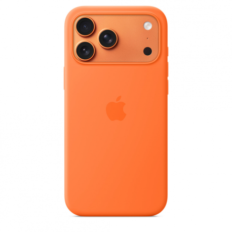 Apple - Back cover for mobile phone - MagSafe compatibility - silicone - orange - for iPhone 17 Pro Max - 0