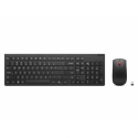 Lenovo Essential Wireless Combo Gen 2 - Keyboard and mouse set - wireless - 2.4 GHz - QWERTY - Norwegian - black - brown box