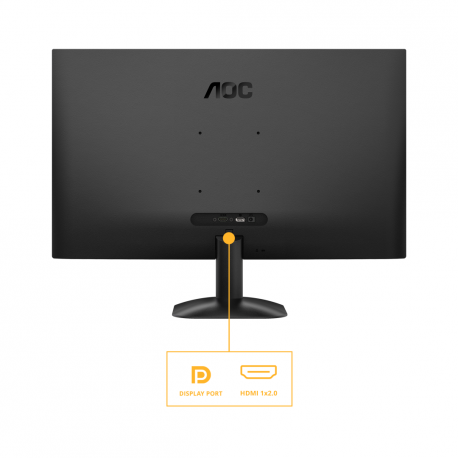 AOC Basic-line Q27B35S3 - LED monitor - 27" - 2560 x 1440 QHD @ 120 Hz - IPS - 300 cd / m² - 1500:1 - 1 ms - HDMI, DisplayPort - speakers - black - 3