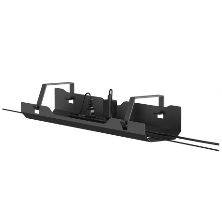 Neomounts - Cable management tray - screw-mounted, universal - under-desk mountable - black - 0