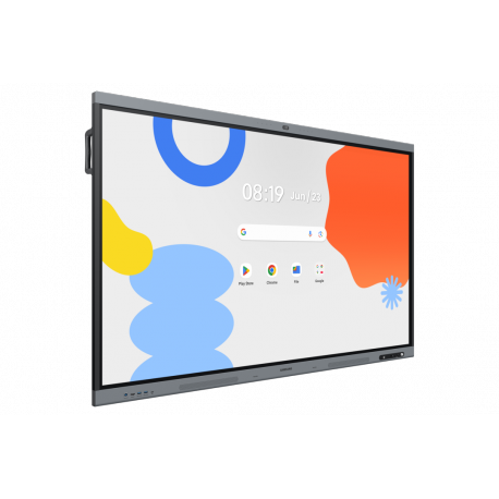 Samsung Interactive Display WA86FX-P - 86" Diagonal Class WAFX-P Series LED-backlit LCD display - education / business - with built-in interactive whiteboard, touchscreen (multi touch), 48Mp camera and microphone - Android - 4K UHD (2160p) 3840 x 2160 - dark blue / grey, black - 1