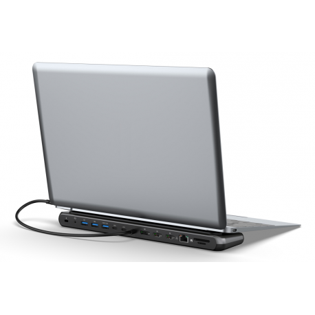 DIGITUS - Docking station - USB-C - 2 x HDMI, DP - 1GbE - 1