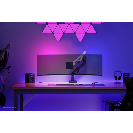 Neomounts ACE DS70-256BL1 - Mounting kit (articulating arm) - full-motion - for flat panel - gaming - steel - black - screen size: 24"-57" - desk-mountable - 16