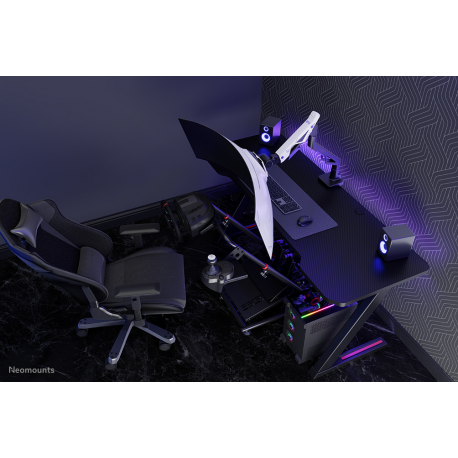 Neomounts ACE DS70-256BL1 - Mounting kit (articulating arm) - full-motion - for flat panel - gaming - steel - black - screen size: 24"-57" - desk-mountable - 17