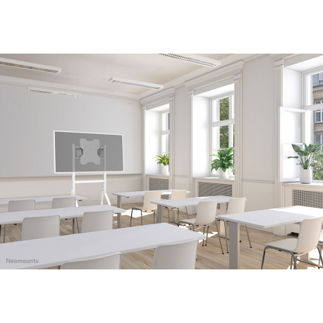 Neomounts Move Go Flip FL50-515WH1 - Cart - for flat panel - steel - white - screen size: 55"-65" - mounting interface: 400 x 400 mm - 16