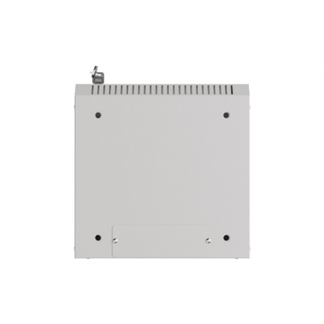 Lanberg WF11 Series - Rack cabinet - 300 x 300, with glass door, flat pack - wall mountable - grey, RAL 7035 - 9U - 10" - 1