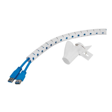 Neomounts - Cable management sleeve - for 1-4 cables, universal - white - 2 m - 0