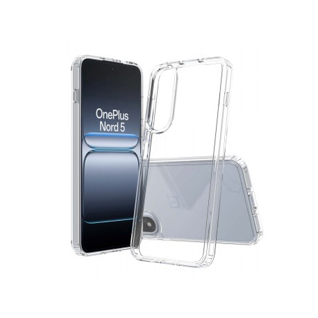 Screenor Bumper - Back cover for mobile phone - thermoplastic polyurethane (TPU), acrylic - transparent - for OnePlus Nord 5 - 0
