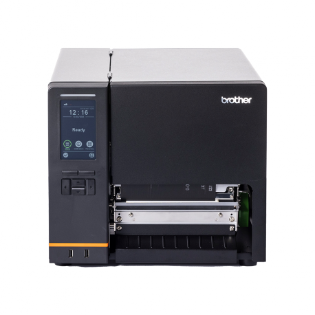Brother TJ-6421TN - Label printer - direct thermal  /  thermal transfer - Roll (17.27 cm) - 203 dpi - up to 304.8 mm / sec - serial, USB 2.0, USB host, LAN - 0