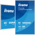 iiyama ProLite LH6581UHSG-1AG - 65" Diagonal Class (64.5" viewable) LED-backlit LCD display - digital signage - with built-in SoC media player - 4K UHD (2160p) 3840 x 2160 - white bezel, matte finish