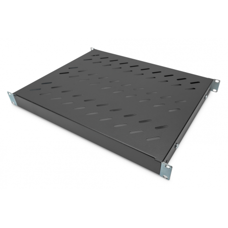 DIGITUS - Rack shelf - black, RAL 9005 - 1U - 19" - 0