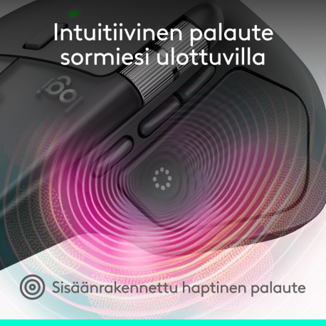 Logitech MX Master 4 for Business - Mouse - 8 buttons - wireless - Bluetooth, 2.4 GHz - Logitech Logi Bolt USB receiver - 11