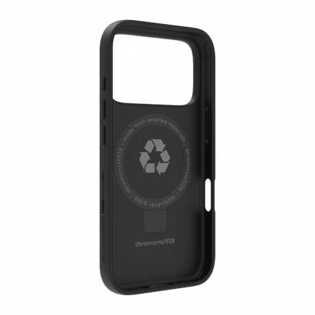 dbramante1928 Iceland Ultra - Back cover for mobile phone - rugged - kickstand - MagSafe compatibility - D3O, plastic - black - for Apple iPhone 17 Pro - 1