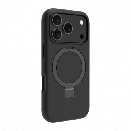 dbramante1928 Iceland Ultra - Back cover for mobile phone - rugged - kickstand - MagSafe compatibility - D3O, plastic - black - for Apple iPhone 17 Pro - 3