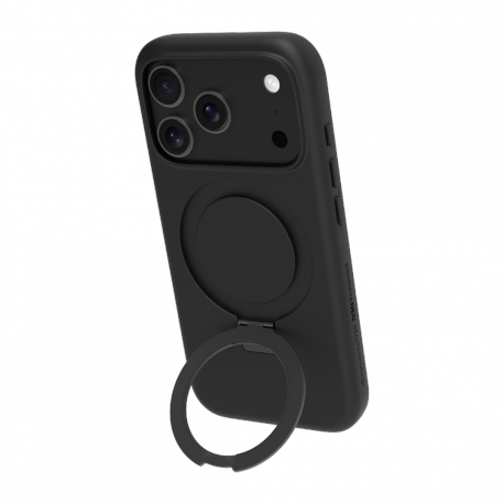 dbramante1928 Iceland Ultra - Back cover for mobile phone - rugged - kickstand - MagSafe compatibility - D3O, plastic - black - for Apple iPhone 17 Pro - 4