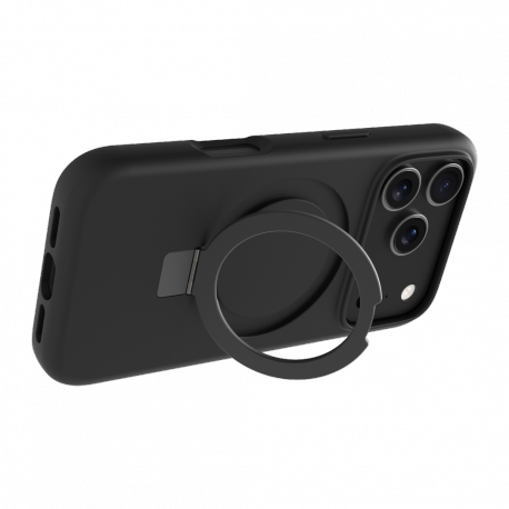 dbramante1928 Iceland Ultra - Back cover for mobile phone - rugged - kickstand - MagSafe compatibility - D3O, plastic - black - for Apple iPhone 17 Pro - 5