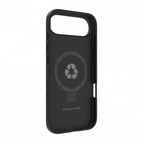 dbramante1928 Iceland Ultra - Back cover for mobile phone - kick - MagSafe compatibility - D3O, 100% recycled plastic - black - for Apple iPhone Air - 1