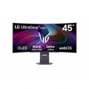 LG UltraGear 45GX90SA-B - OLED monitor - gaming - curved - 45" (44.5" viewable) - 3440 x 1440 UWQHD @ 240 Hz - 1300 cd/m² - 1500000:1 - DisplayHDR 400 True Black - 0.03 ms - 2xHDMI, DisplayPort, USB-C - speakers - black