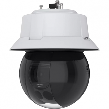 AXIS Q63 Series Q6355-LE - Network surveillance camera - PTZ - outdoor - vandal resistant  /  impact resistant  /  weather resistant - colour (Day&Night) - 2 MP - 1920 x 1080 - 1080p - motorized - audio - GbE - AV1, H.264, H.265, MJPEG, MPEG-4 Part 10, AVC, MPEG-H Part 2, HEVC - High PoE Class 6 - 0