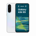 Samsung Galaxy A36 - 5G smartphone - dual-SIM - RAM 6 GB / Internal Memory 128 GB - OLED display - 6.7" - 2340 x 1080 pixels (120 Hz) - 3x rear cameras 50 MP, 8 MP, 5 MP - front camera 12 MP - awesome white