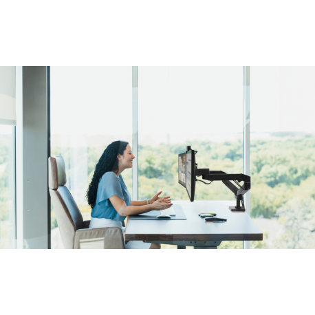 Ergotron LX Pro - Mounting kit (dual arm) - modular - for 2 LCD displays - side-by-side - aluminium - black - screen size: up to 27" - desk-mountable - 2